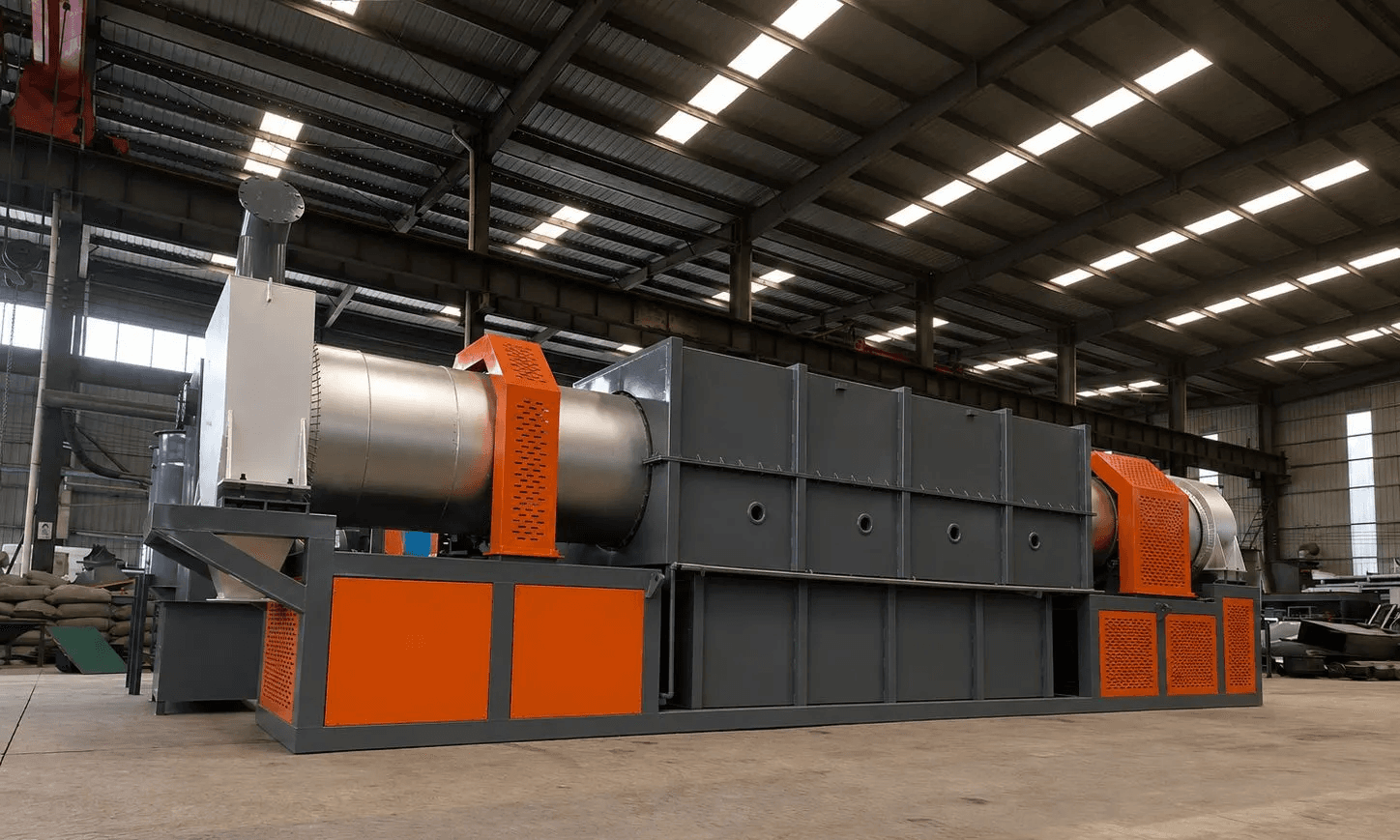 Picture 4. The Kalinga Project’s pyrolysis reactor (photo courtesy of LongStraw Carbon)